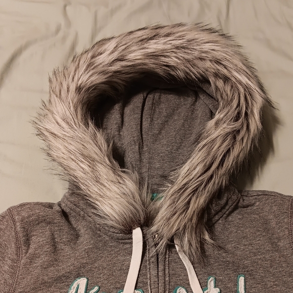 Custom Y2K Aeropostale fur hoodie - Picture 3 of 7
